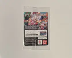 One Piece Monkey D. Luffy US Voyage Promo Bandai Namco Character Holo Card P-055 - Image 2