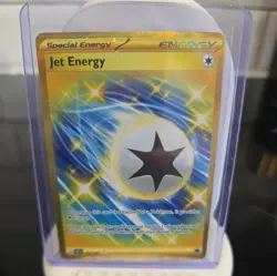 Jet Energy 252/191 Holo Shiny Pokemon TCG Card Surging Sparks 2024 NEAR MINT - Image 1