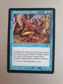Volrath's Shapeshifter, MTG Stronghold (1998), Rare Blue Creature Excellent - Image 1