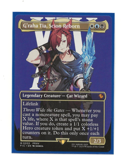 G'RAHA TIA, SCION REBORN Borderless Magic FINAL FANTASY English MTG 0203 - Image 1
