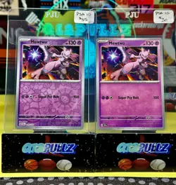 Pokemon TCG Mewtwo 059/142 Base & Reverse Holo Uncommon Stellar Crown NM (x2) - Image 1