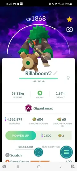 Pokemon Go Gigantamax Rillaboom ( Normal ) ( Background) - Image 1