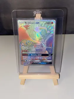 Reshiram GX 71/70 Rainbow Secret Rare Pokemon Dragon Majesty - Image 1