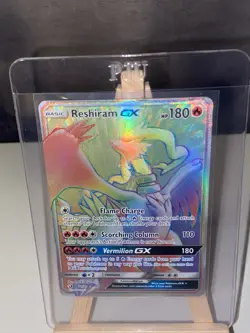 Reshiram GX 71/70 Rainbow Secret Rare Pokemon Dragon Majesty - Image 2