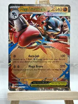 Mega Lucario ex - Double Rare ME01: Mega Evolution 077/132 POKEMON TCG - Image 1