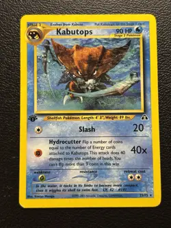 Pokemon Kabutops 1st Edition Neo Discovery 25/75 Non Holo Rare MP - Image 1