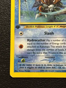 Pokemon Kabutops 1st Edition Neo Discovery 25/75 Non Holo Rare MP - Image 4