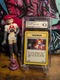 Pokemon 2000 🚀 Team Rocket 1st Edition Rocket's Sneak Attack #16 Holo ✨ CGC 9.5 - Image 1