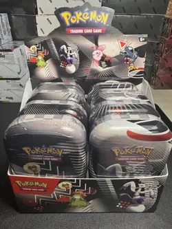 Pokemon TCG Unova Mini Tin Open Display - Set of 8 Sealed/New Mini Tins - Image 1
