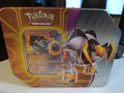 POKEMON PARADOX DESTINIES IRON BOULDER EX TIN NEW/SEALED - Image 1