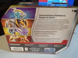 POKEMON PARADOX DESTINIES IRON BOULDER EX TIN NEW/SEALED - Image 2
