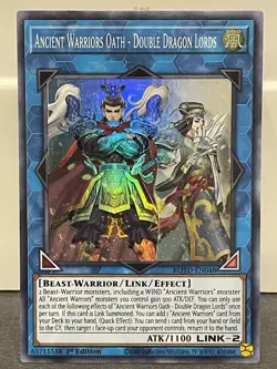 Ancient Warriors Oath - Double Dragon Lords - ROTD-EN048 - Super Rare - 1st -VLP - Image 1