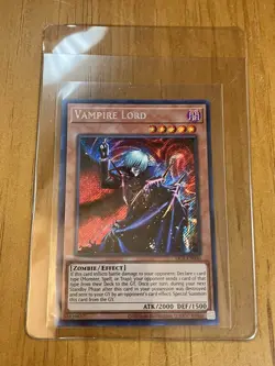Yugioh TCG Vampire Lord DCR-EN000 2020 card - Image 1