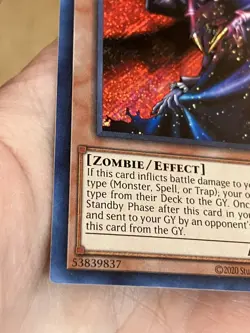Yugioh TCG Vampire Lord DCR-EN000 2020 card - Image 2