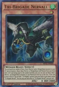 x3 Tri-Brigade Nervall - MP21-EN169 - Ultra Rare - 1st Edition Yu-Gi-Oh! M/NM - Image 1