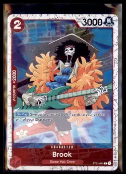 One Piece The Best Vol. 2 (PRB-02) Brook ST01-011 Pirate Foil 3 Lot - Image 1