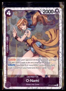One Piece The Best Vol. 2 (PRB-02) O-Nami ST18-002 Pirate Foil 3 Lot - Image 1