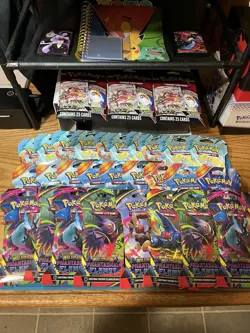Lot of (27) Pokemon TCG sleeved booster packs & 3 25 card TCG packs all sealed! - Image 1