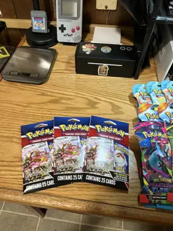 Lot of (27) Pokemon TCG sleeved booster packs & 3 25 card TCG packs all sealed! - Image 2