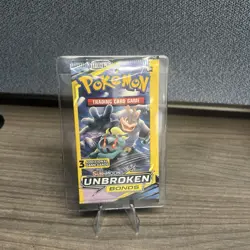 Pokemon Unbroken Bonds Dollar Tree 3-Card Mini Booster Pack Sealed 🔥 Tag Team - Image 1