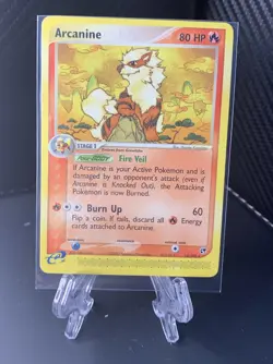 Pokemon Arcanine 15/100 EX Sandstorm Regular Rare Card 2003 English TCG - Image 1