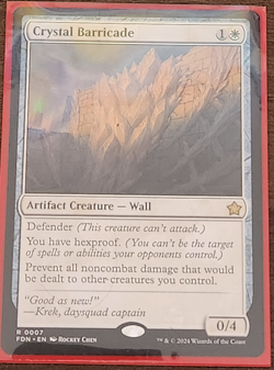 MTG Crystal Barricade-Foundations-Regular-LP - Image 1
