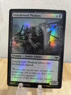 MTG Unhallowed Phalanx FOIL #135/277 Innistrad: Crimson Vow Common NM/M - Image 1