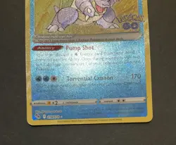 Radiant Blastoise 018/078 Pokemon GO Holo - Image 4