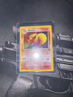 Pokemon TCG Flareon Jungle 3/64 Holo 1st Edition Holo Rare LP - Image 1