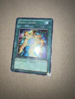 Yugioh Silent Doom 1st Edition Secret Rare GLAS-EN094 HP - Image 2