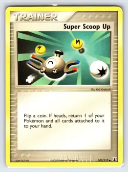 Super Scoop Up 100/113 2005 EX Delta Species Pokemon Card Trainer - Lp - Image 1