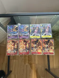 One Piece Illustration Box 6 & 7 Promo Cards Lot Of 8 OP05 OP12 P-093 St15-005 - Image 1