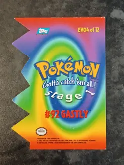 Gastly Haunter & Gengar Pokemon Topps Series 3 Die-Cut Cards Set VERY RARE 🌍 - Image 3