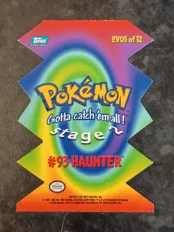 Gastly Haunter & Gengar Pokemon Topps Series 3 Die-Cut Cards Set VERY RARE 🌍 - Image 5