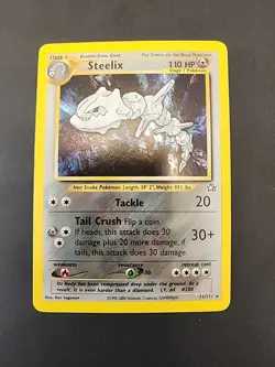 Pokemon TCG Steelix Neo Genesis Holo Rare Card 15/111 2000 - Image 1