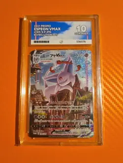 Pokemon TCG Espeon VMAX Eevee Heroes Set Japanese Promo Card 189/S-P Ace 10 - Image 1