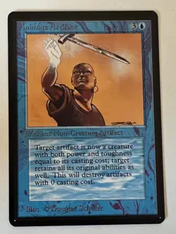 Magic the Gathering MTG Animate Artifact Beta NM Playset (4) (Beta Bob) - Image 3