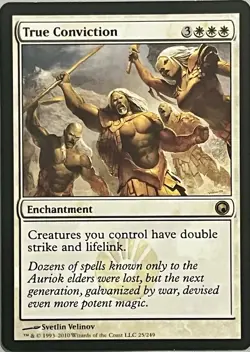 True Conviction - Scars Of Mirrodin - Magic MTG - LP - Rare - Image 1