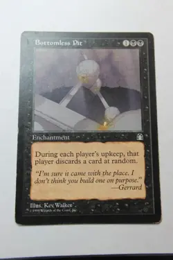 MTG Bottomless Pit x1- -Stronghold-Mod/Heavy Play - Image 1