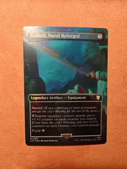 Anduril, Narsil Reforged (Borderless) Commander: Foil - Image 1