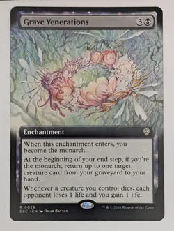 Normal Grave Venerations 9 Commander: Lorwyn Eclipsed Mtg NM - Image 1
