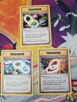 Pokemon Venusaur Blastoise Charizard Spirit Link 13 75 89/108 LOT Evolutions NM - Image 1