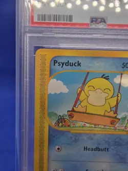 2003 Pokemon Aquapolis E-Reader Psyduck 104/147 Regular Common PSA 10 LOW POP - Image 3