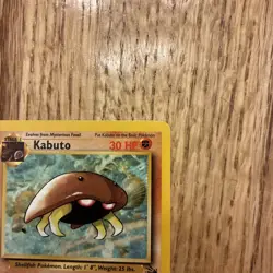 Pokemon TCG Kabuto Unlimited Common Card # 50/62 NEAR MINT CONDITION - Image 3
