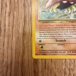 Pokemon TCG Kabuto Unlimited Common Card # 50/62 NEAR MINT CONDITION - Image 5