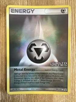Metal Energy - 107/113 - Pokemon Delta Species Reverse Holo Rare LP/MP - Image 1