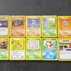 Pokemon Karten Sammlung Vintage Deutsch 10 Karten - 45/64 38/64 - Image 1