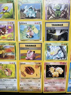 Vintage Pokemonkarten Sammlung Englisch 20 Karten - 51/64 59/102 Usw - Image 2