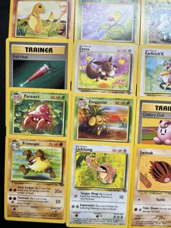Vintage Pokemonkarten Sammlung Englisch 20 Karten - 51/64 59/102 Usw - Image 3