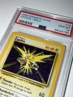 Pokemon TCG Base Set 1999 PSA 10 Zapdos Holo 16/102 English WOTC GEM MINT Clean - Image 5